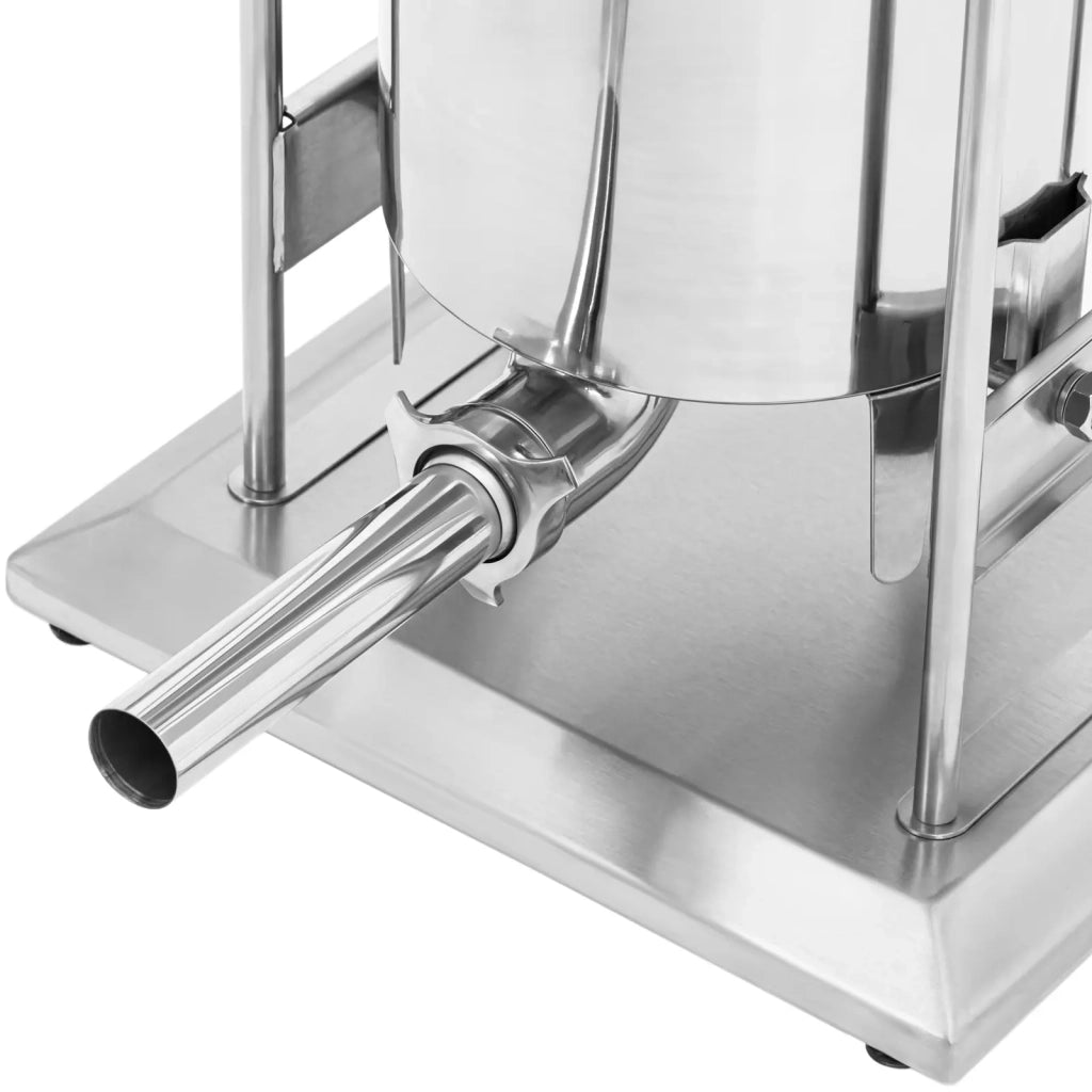 Insaccatrice elettrica da 25 litri con 4 tubi di riempimento in acciaio inox 14_0009756