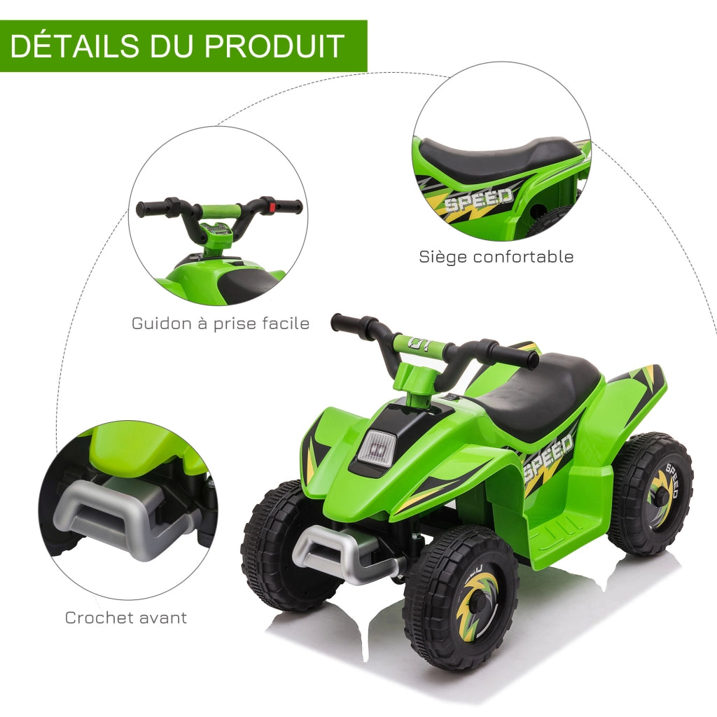 Veicolo Elettrico per Bambini ¨C Zephmum ¨C Verde 72x40x45.5 cm