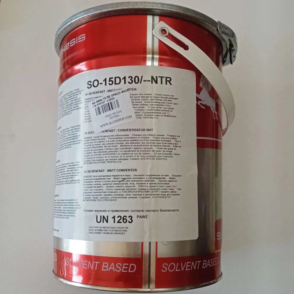 Renner renfast 5kg smalto opaco - tutti i ral 8000 - base nitro a rapida essiccazione, colore  marrone nerastro - ral