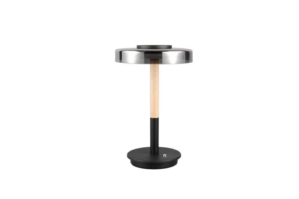 Lampada da tavolo Trio CELESTE LED 10W vetro fumé 3000K