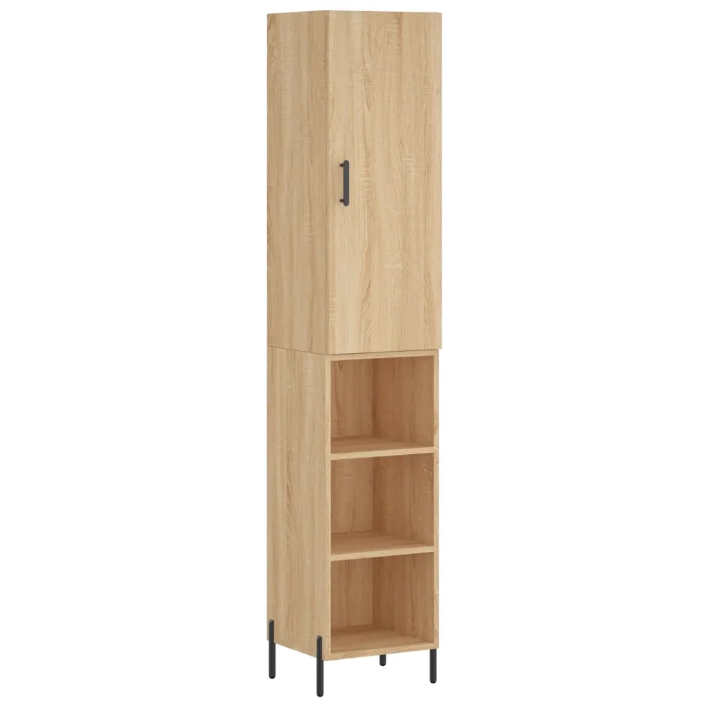 Credenza Rovere Sonoma 34,5x34x180 cm in Legno Multistrato 3198988