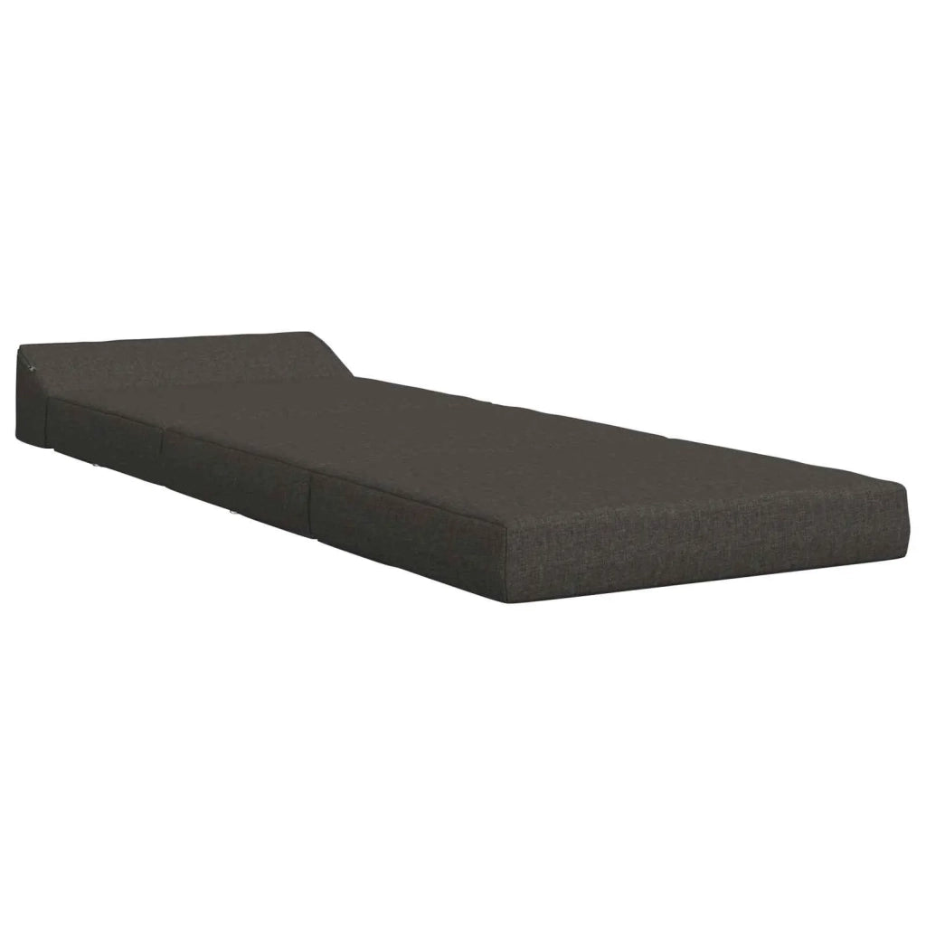 Divano Letto Pieghevole Grigio Scuro 200 x 70 x 10 cm Tessuto