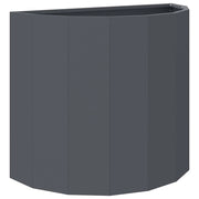Fioriera | Cassetta per fiori | Vaso Antracite 60 x 30 x 50 cm Acciaio