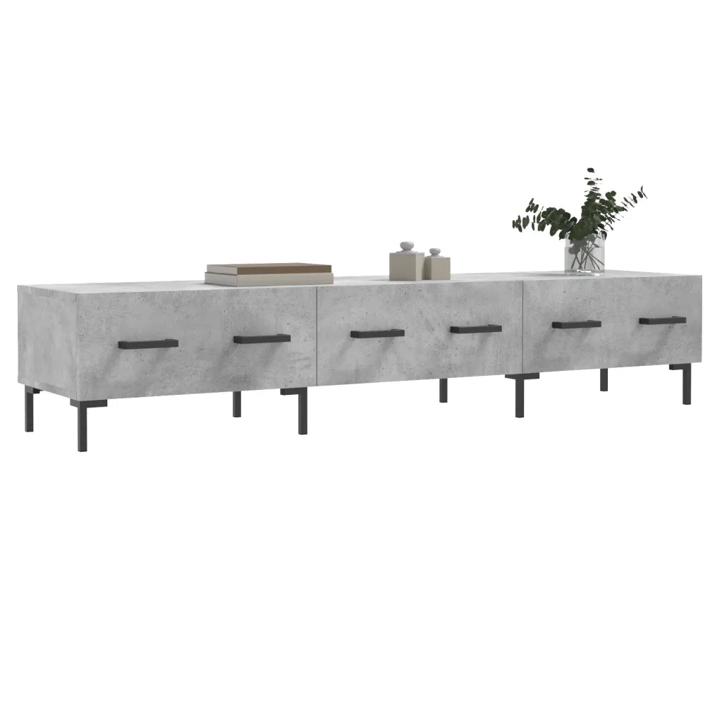 Mobile Porta TV Grigio Cemento 150x36x30 cm Legno Multistrato 829160