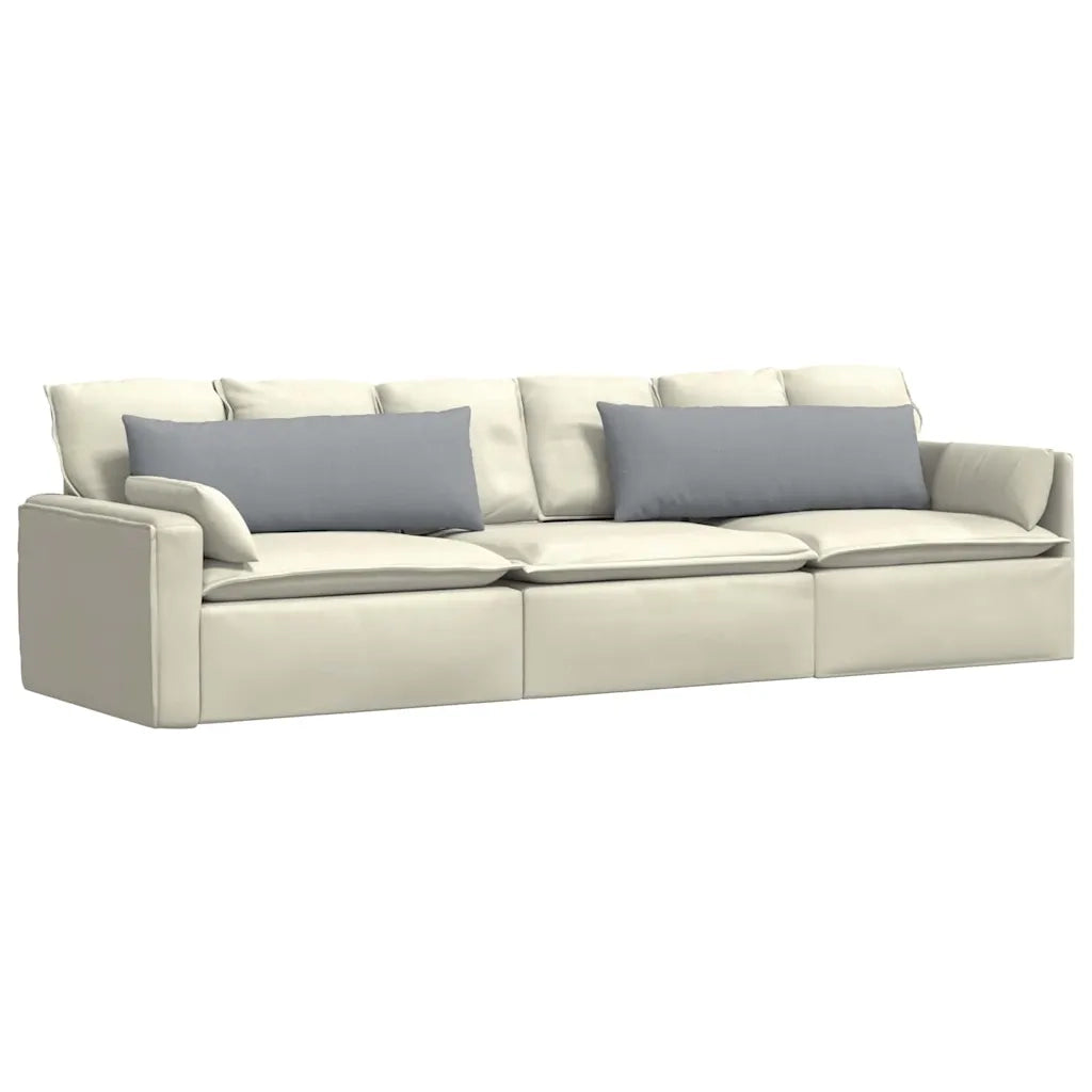 Cuscini da Divano 2 pcs Grigio chiaro 120 x 40 cm Tessuto