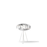 Lampada Da Scrivania-Ufficio Moderna Flat Polilux ® Argento E Metallo 1 Luce E27