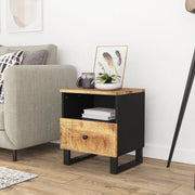 Comodino in Legno Massello di Mango e Legno Multistrato cod mxl 30841