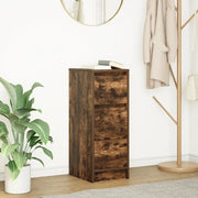 vidaXL Credenza Rovere Fumo 29,5x34x76 cm in Legno Multistrato