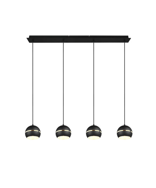 Lampada a Sospensione da Interno  E14 in Metallo Nero Opaco