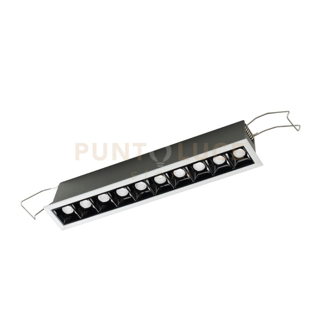 GFA1121C- FARETTO DA INCASSO 10 LUCI LED 3000K 1600LM 20W ANTIABBAGLIO COLORE BIANCO