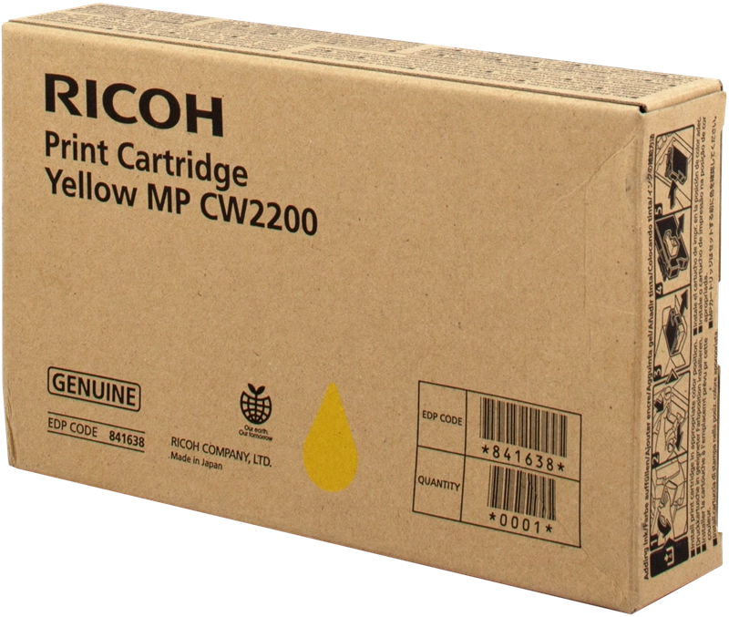 ORIGINAL Ricoh Cartuccia d'inchiostro ciano 841636 MP CW2200C ~440 Seiten 100ml