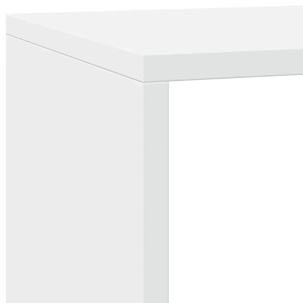 Libreria Divisorio 3 Ripiani-Scaffale per Libri-Mobile di Stoccaggio Bianca 137,5x29x103,5cm Truciolato