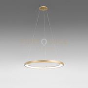 KRIZIA S/G SOSPENSIONE COLORE ORO A LED 3000K 4600LM 60W DIMMERABILE IN ALLUMINIO D.78CM