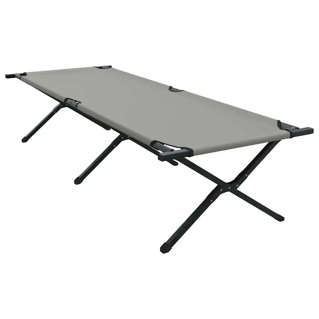 Letto da campeggio pieghevole 2 pz Grigio 210 x 80 x 46 cm CFW8446471