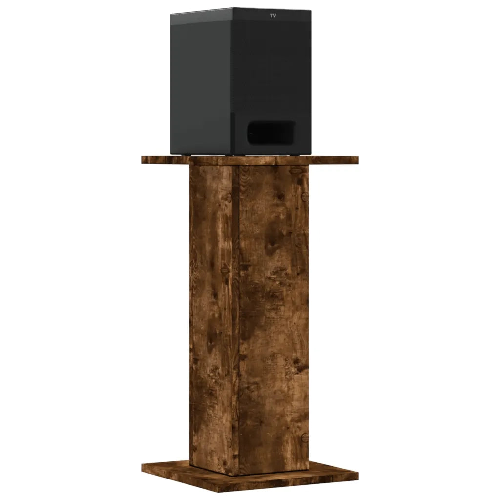 Supporti Altoparlanti 2 pz Rovere 30x30x40 cm Legno Multistrato 852658