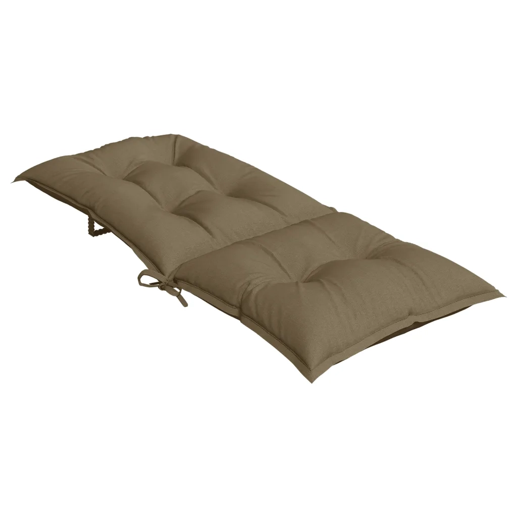 vidaXL Cuscini Sedia Schiena Alta 6 Tortora Mélange 120x50x7 Tessuto