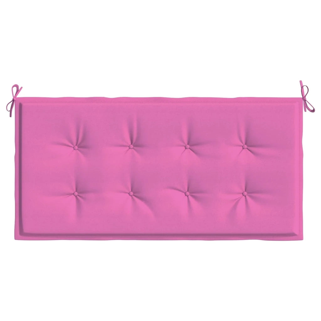 vidaXL Cuscino per Panchina da Giardino Rosa 120 x 50 x 4 cm