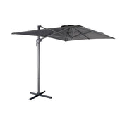 Ombrellone rettangolare eccentrico, 3x2m, grigio