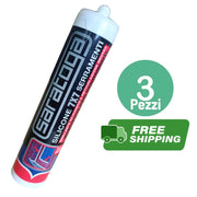 Silicone sigillante 7x7 TRASPARENTE neutro Saratoga 3 pezzi