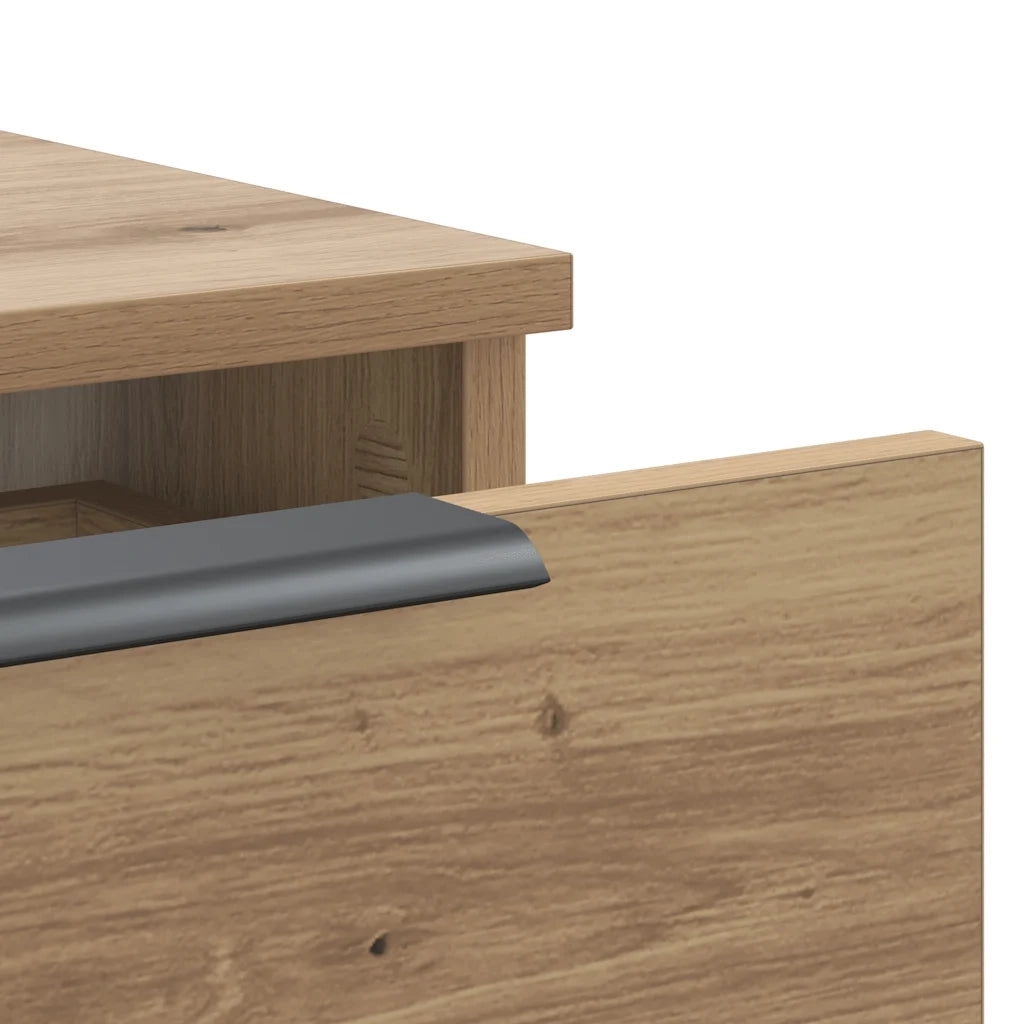 Armadietto a Muro | Mobile a Parete Rovere Artigianale 102x30x20 cm in Truciolato