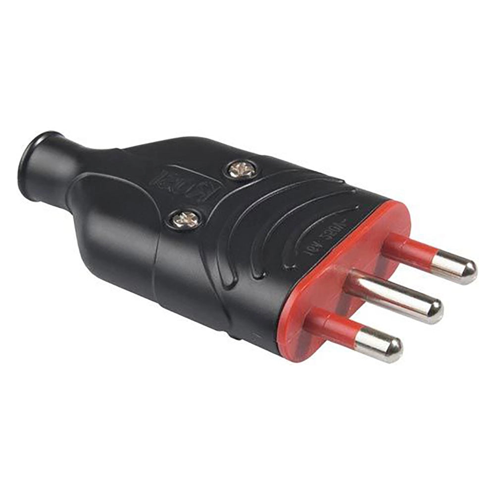 SPINA ALTA RESISTENZA 'ELA PLUG' 2P+T 16A - colore nero  - ROSI