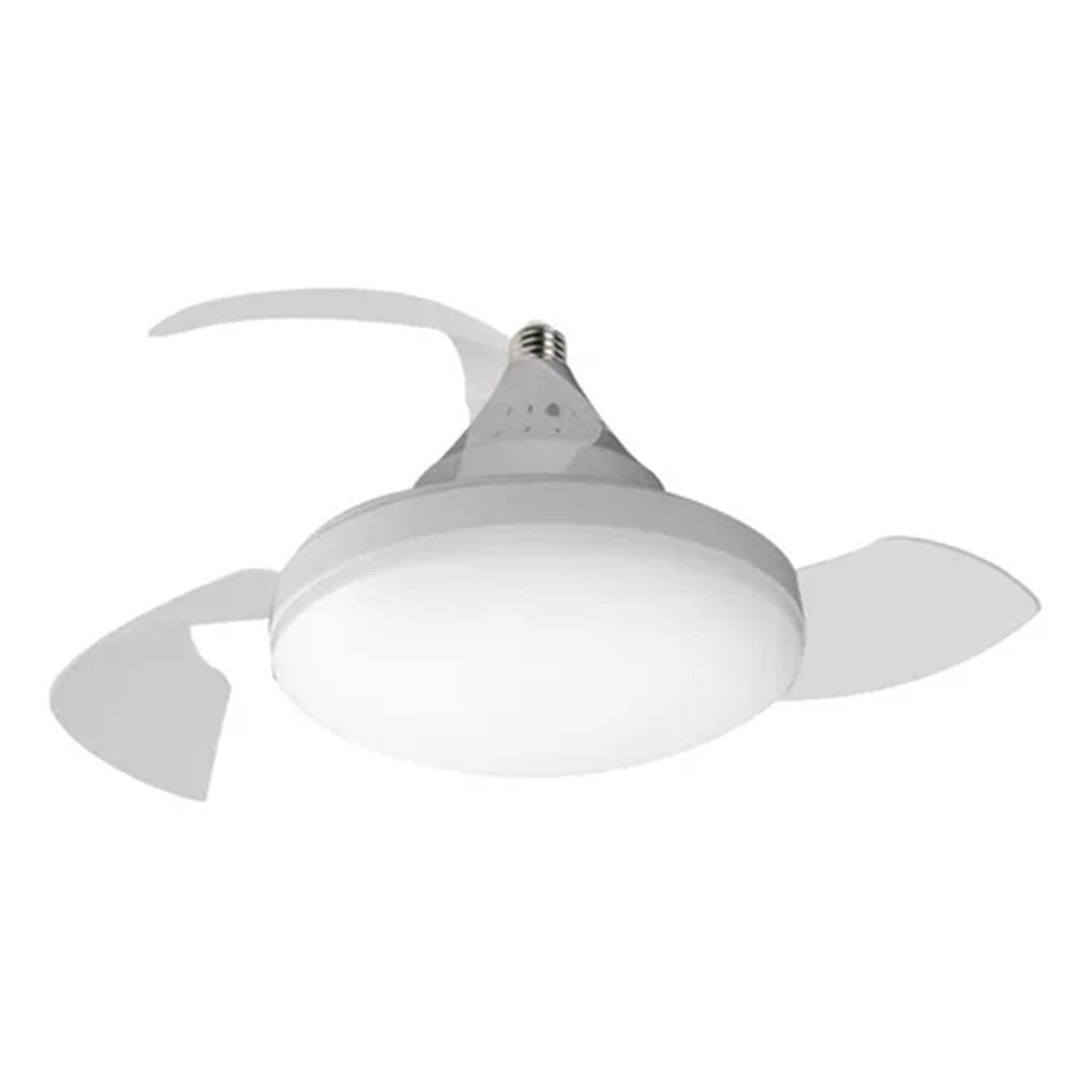 Trade Shop - Lampada Ventilatore Ufo Da Soffitto A Luce Led Attacco E27 30w 17" Super Silenzioso -