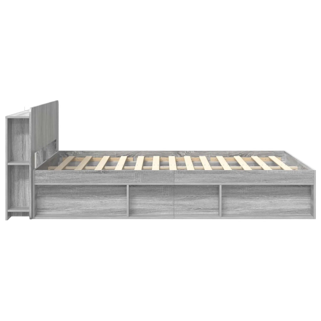 Telaio del letto con storage Sonoma grigio 140 x 200 cm 3433386