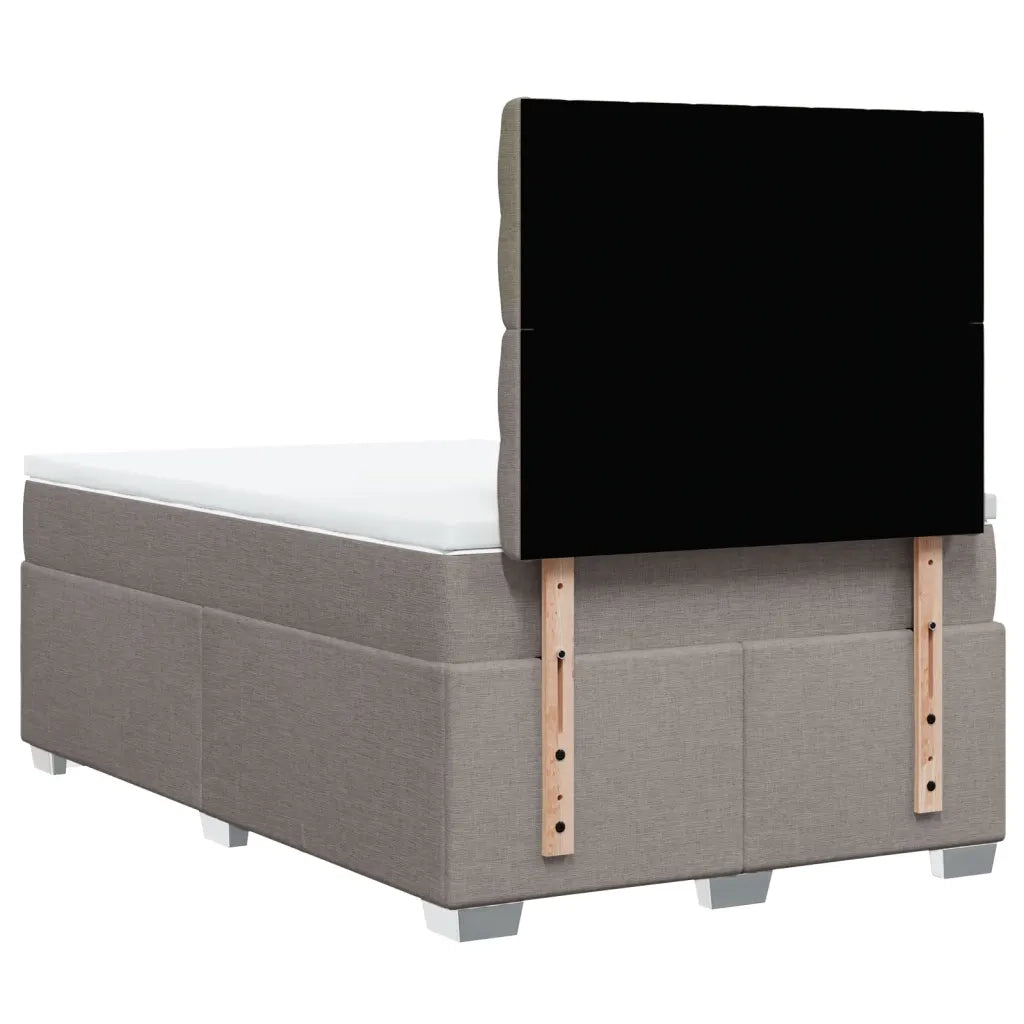 Giroletto a Molle con Materasso Tortora 120x190 cm in Tessuto 3290438