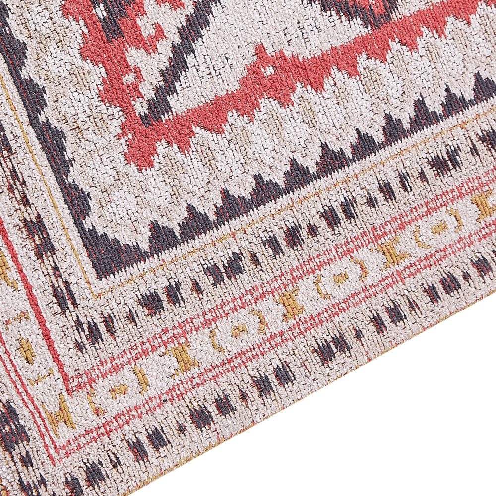 Tappeto in cotone con motivo geometrico 200 x 300 cm multicolore stile moderno camera da letto soggiorno
