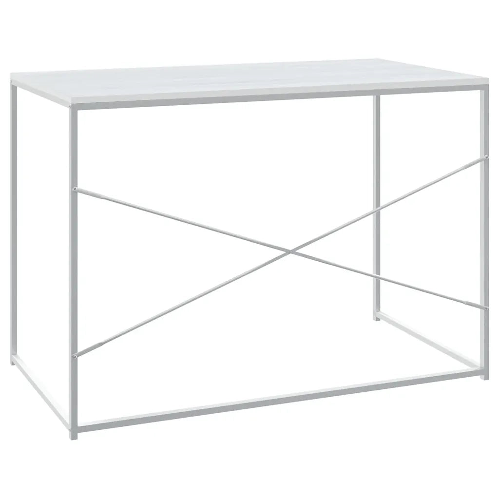 Scrivania | Tavolo da Ufficio per Computer Bianca 110x60x70 cm in Truciolato