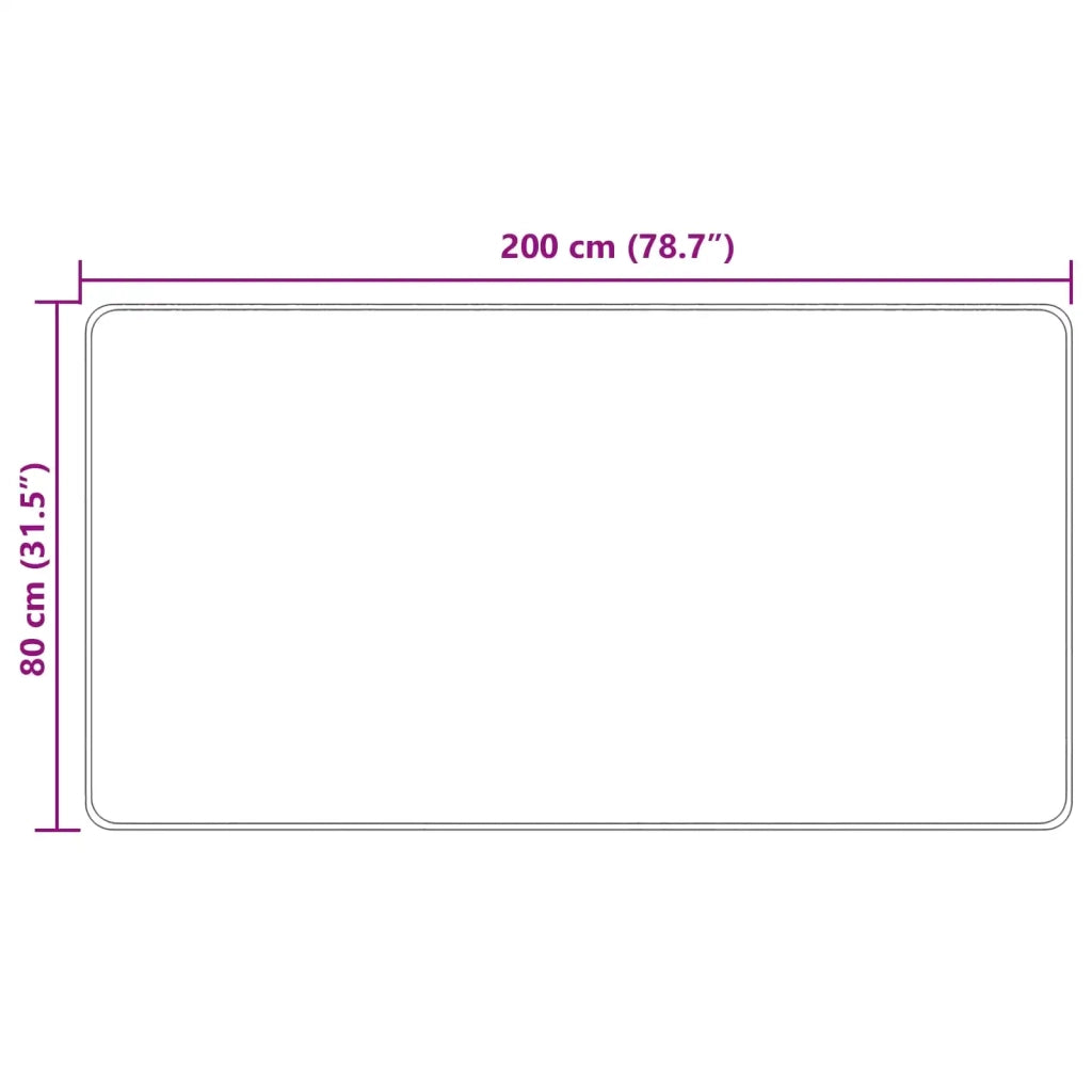 Runner Tappeto MARSA Crema 80 x 200 cm Poliestere e PVC 42023054