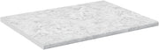 Top cucina R-Line, Bianco/marmo, 80 cm, adatto per il montaggio su mobili base e piani di lavoro