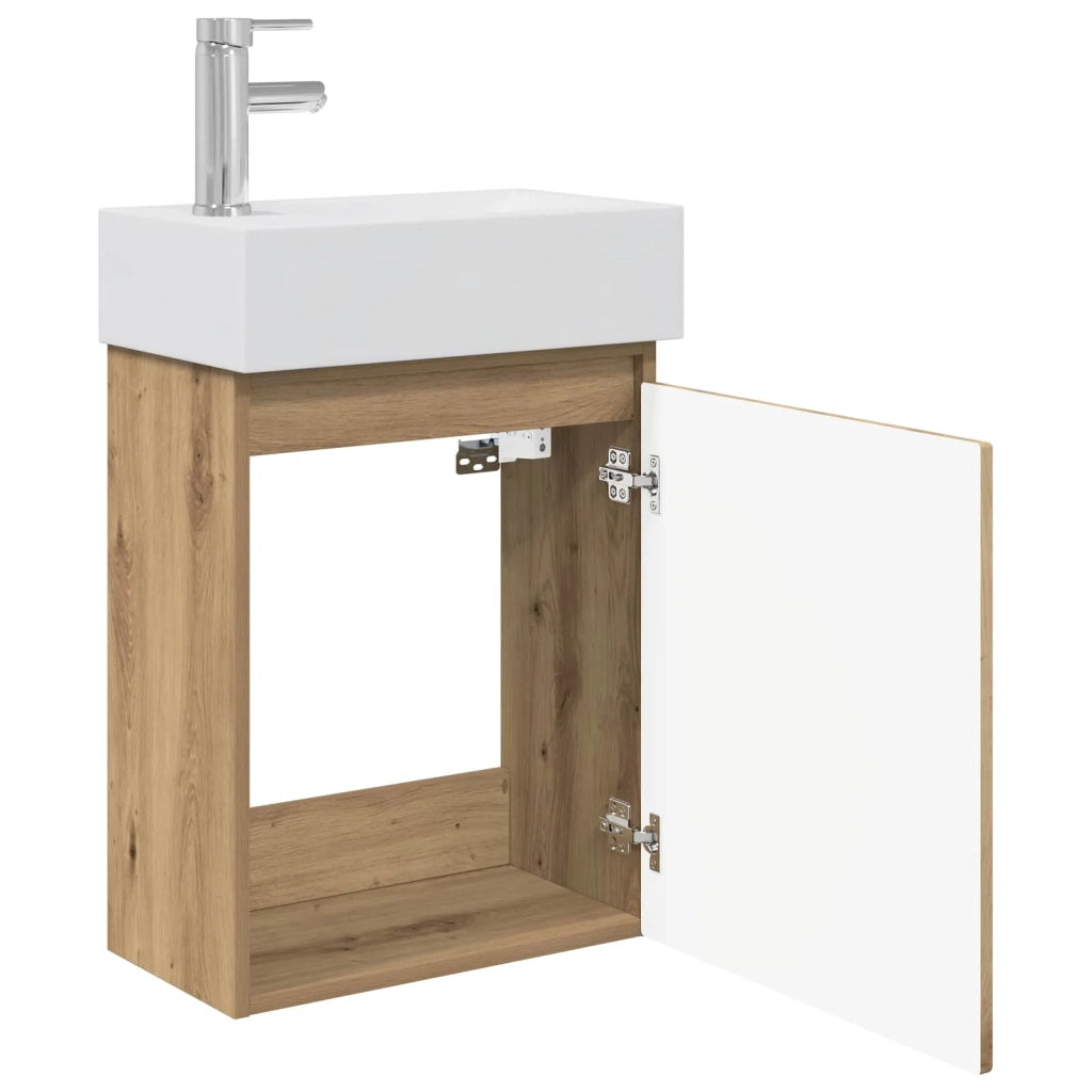 Mobile bagno con rubinetto Rovere Artigianale 889490