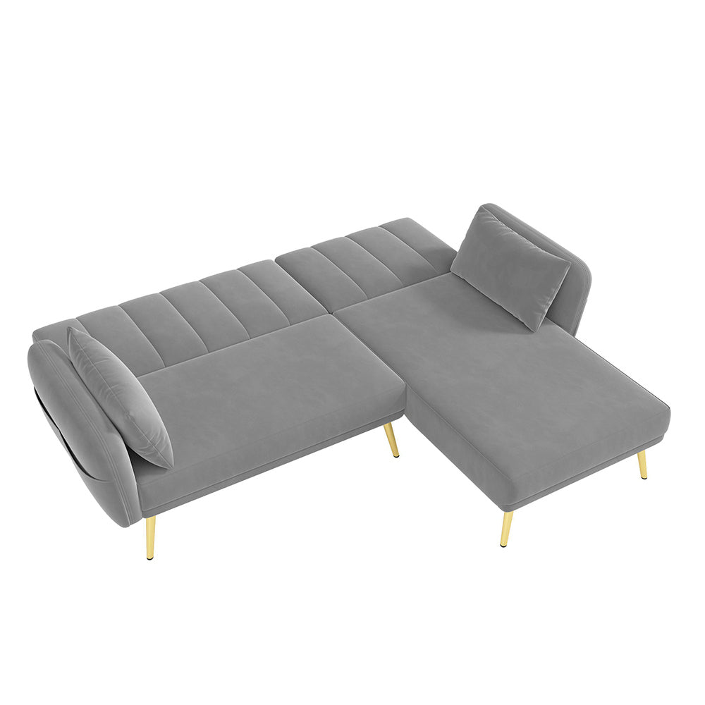 Divano letto angolare moderno - Xylo - Funzione pieghevole e angolo aggiuntivo