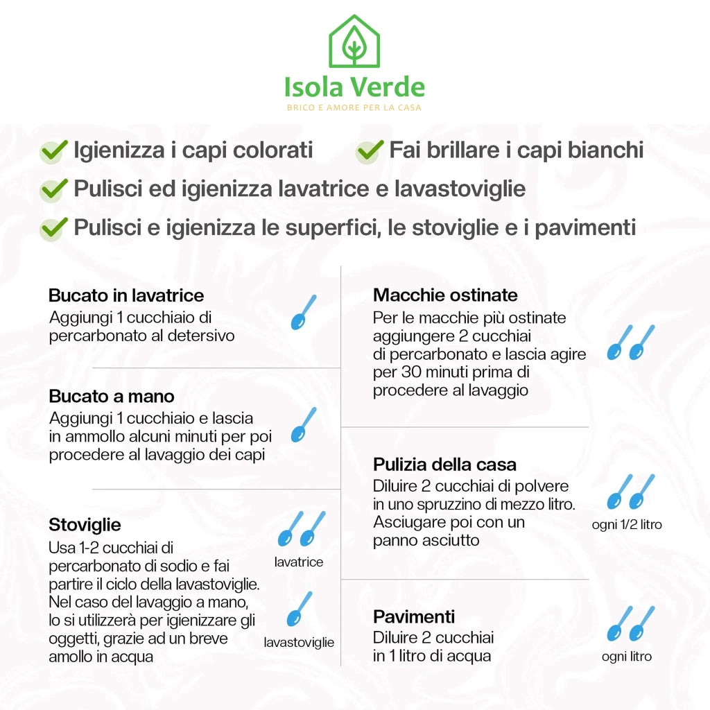 Percarbonato di Sodio Marten 3kg Smacchiante Naturale
