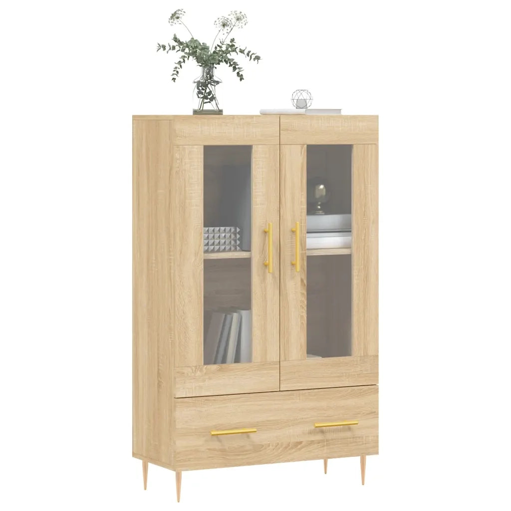 Credenza-Buffet-Armadio da cucina Rovere Sonoma 69,5x31x115 cm in Legno Multistrato 964702