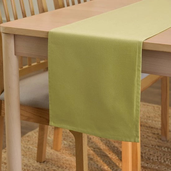 Tavolo esterno in tela di cotone, dimensioni 32x230 cm, colore salmone chiaro, lavabile e resistente
