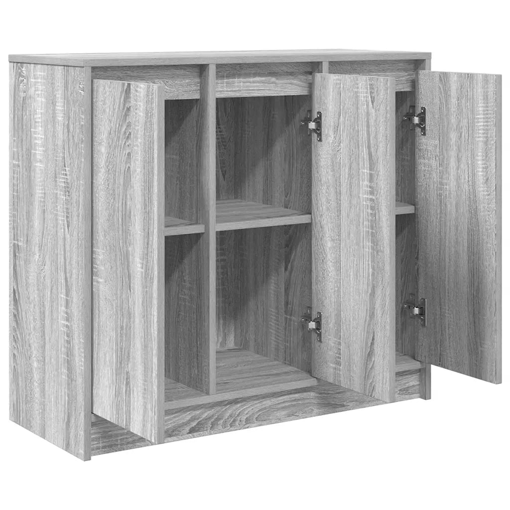 Credenza Grigio Sonoma 85x34x76 cm in Legno Multistrato 861630
