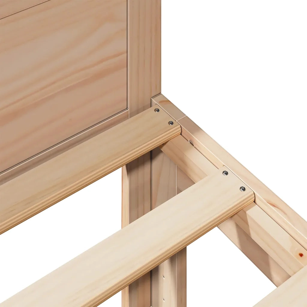 Giroletto senza Materasso 80x200 cm in Legno Massello Pino 859226