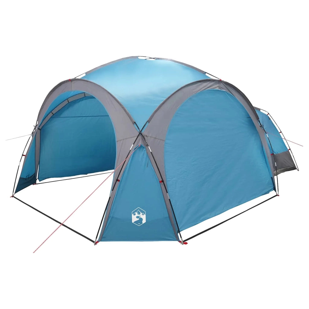 Tenda Laterale Blu 410 x 410 x 250 cm Poliestere e Acciaio 42028682