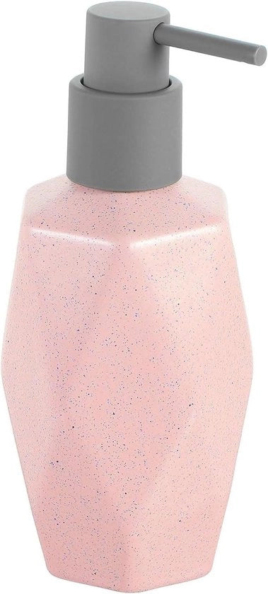 Dispensatore di sapone per bagno con pompa 250 ml, colore rosa - Pompa di sapone con capacità di 8 oz