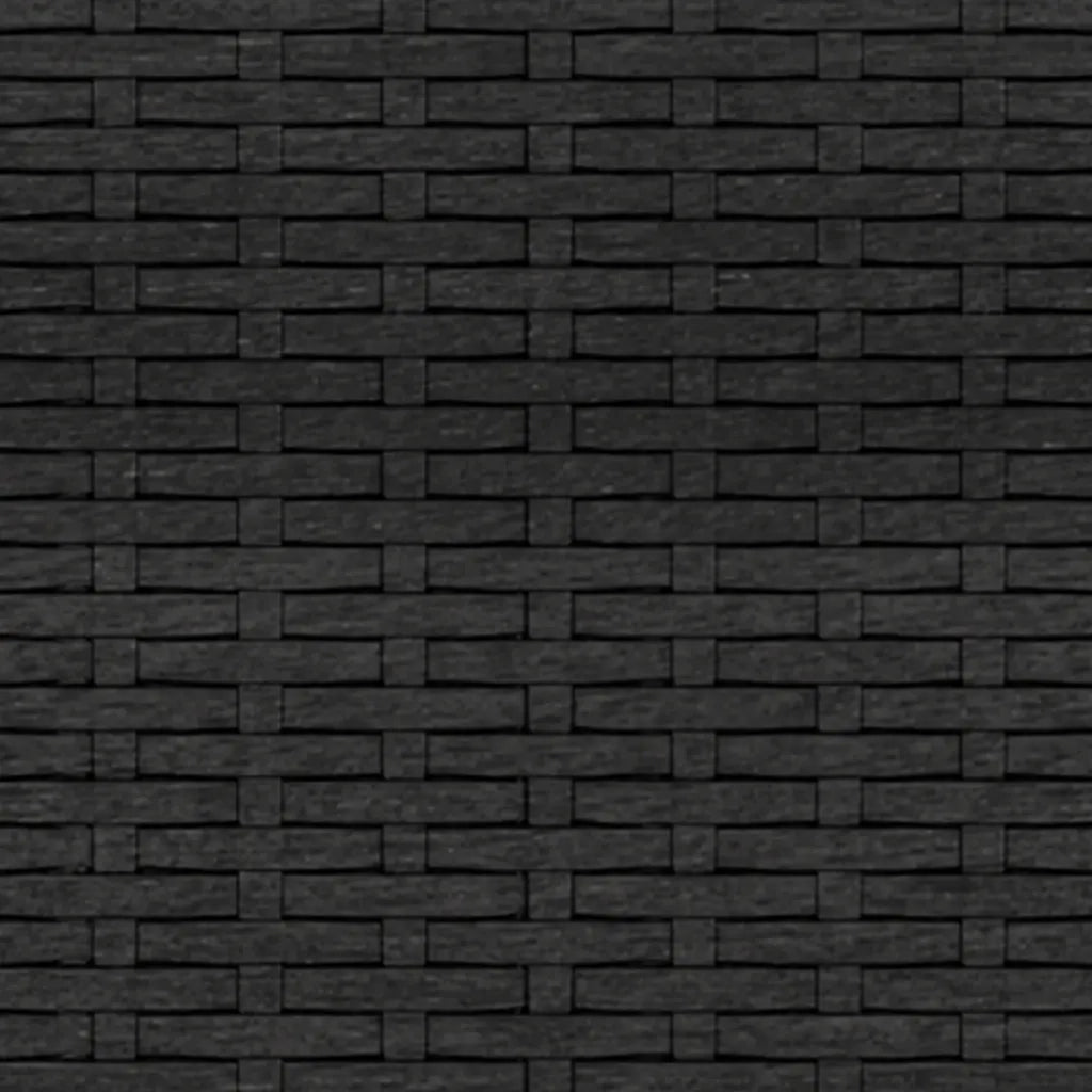 Poggiapiedi da Giardino con Cuscini 4 pz Nero in Polyrattan CFW3677143