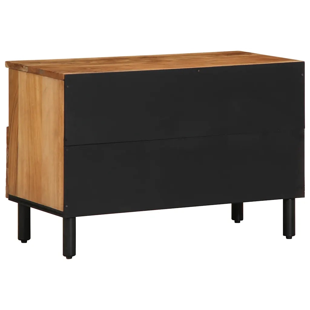 Mobile Porta TV 70x33x46 cm in Legno Massello di Acacia