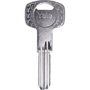 CHIAVE PUNZONATA YALE SERIE Y1500 NEW ORIGINALE - OTTONE NICHELATO- 5 pezzi