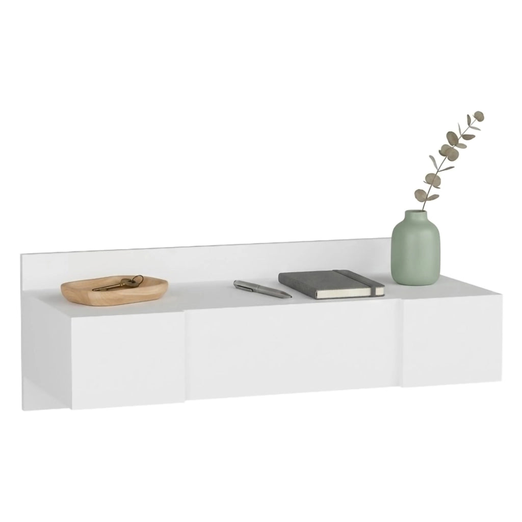 Mobile da Trucco Selci, Toeletta Specchio Incluso, 100x39x33h cm Bianco