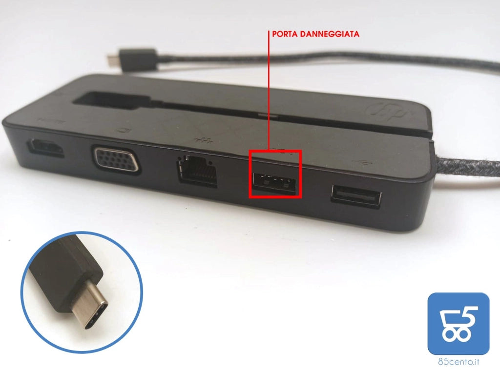 HP USB-C Mini Dock, Docking station, VGA, HDMI 1 USB 3, USB-C USATO