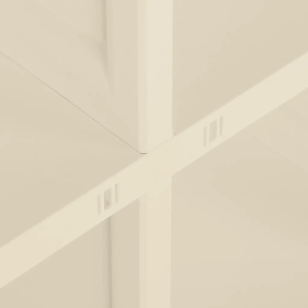 Armadietto in Plastica 79x43x85,5cm Effetto Legno Bianco Angora 340596