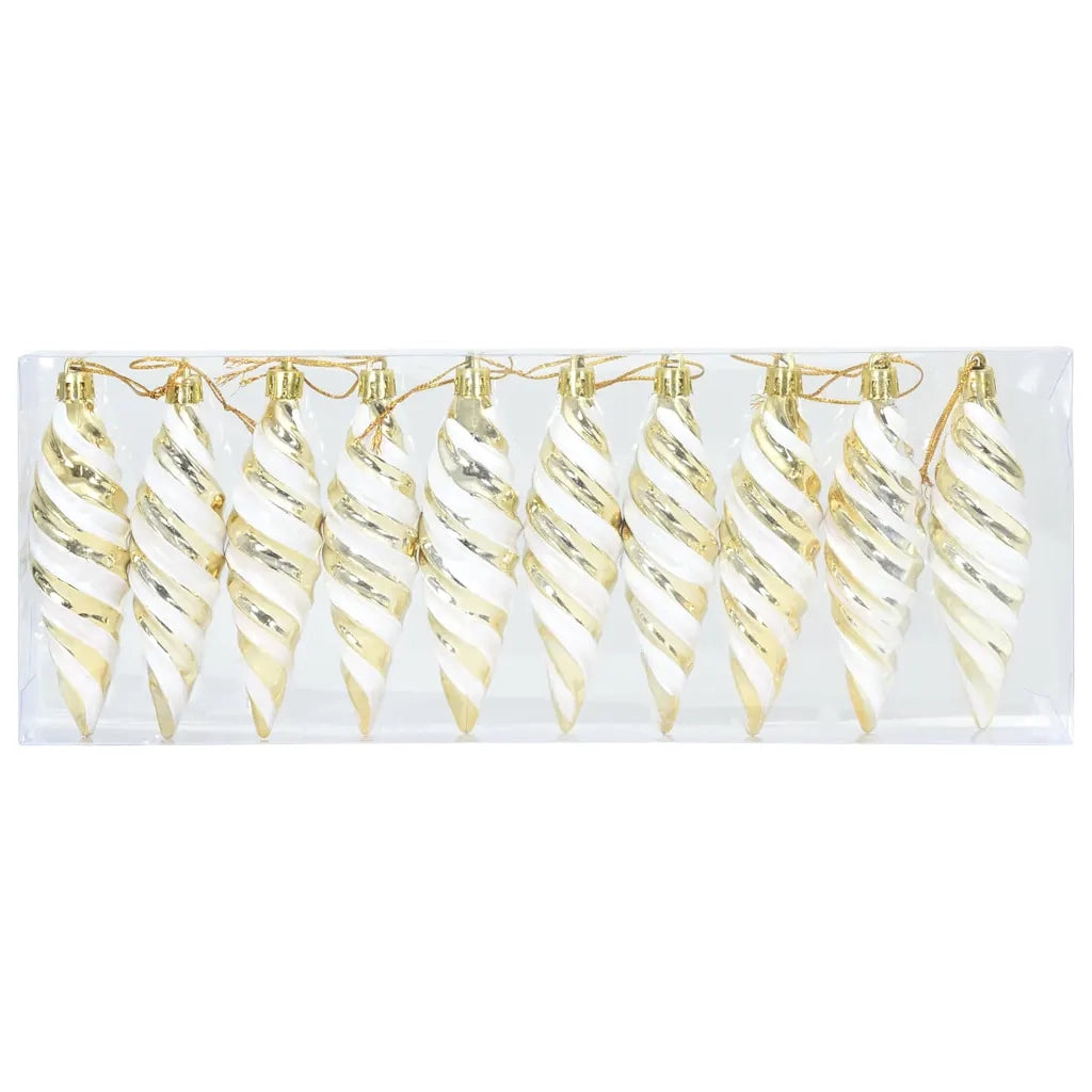 Palla a spirale di Natale 40 pz Oro Plastica CFW3041734