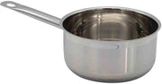 Pentola in Acciaio Inox 1L - Coperchio in Vetro e Fessura di Aerazione - Adatto per Piastra di Cottura Induttiva