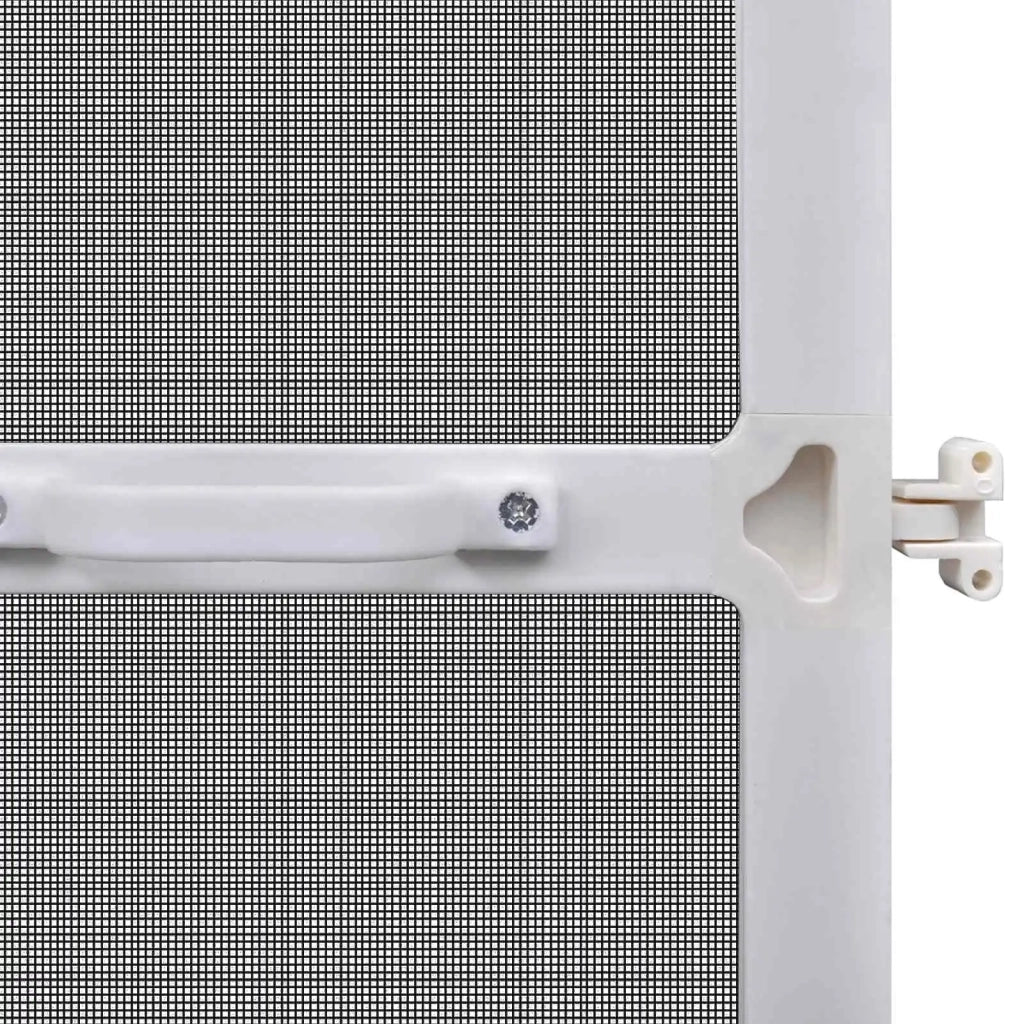 Schermo Insetti a Battente Bianco e Nero 100 x 215 cm CFW3515230